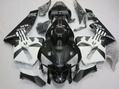 Logotipo De Punisher En Blanco & Negro Mate 05-06 Honda CBR600RR Carenado