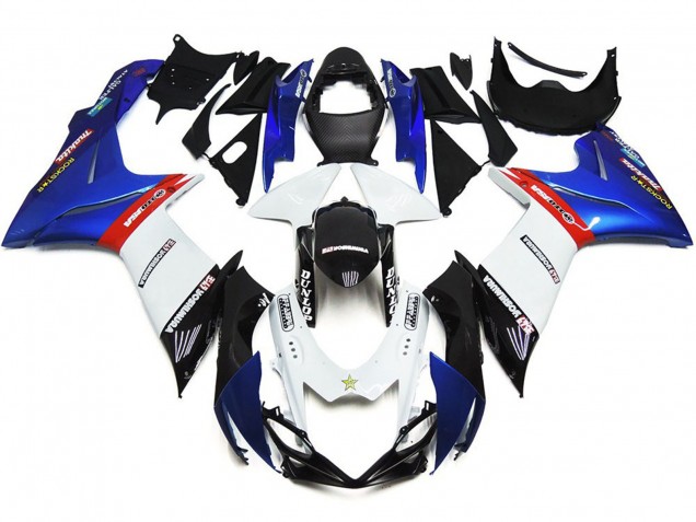 Logotipos Personalizados Con Azul & Rojo 11-24 Suzuki GSXR 600-750 Carenado Logotipos Personalizados Con Azul & Rojo 11-24 Suzuki GSXR 600-750 Carenado