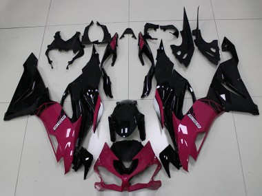 Carenados Moto Kawasaki ZX6R 2019-2022 - Púrpura Negro Brillante
