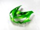 Carenado Moto Kawasaki ZX14R ZZR1400 2012-2024 - Verde Negro Brillante