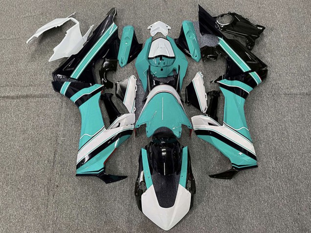 Carenados Moto Honda CBR1000RR 2017-2023 - Blanco Cian Azul Negro Brillante