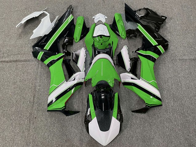 Carenado Moto Honda CBR1000RR 2017-2023 - Blanco Verde Negro Brillante