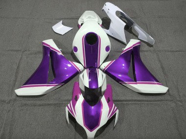 Carenados Moto Honda CBR1000RR 2008-2011 - Blanco Púrpura Brillante Rosa