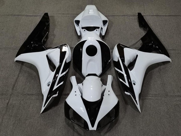 Carenado Moto Honda CBR1000RR 2006-2007 - Blanco Negro Brillante