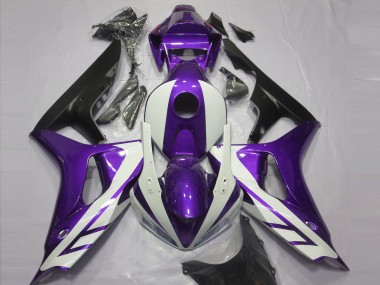 Carenados Moto Honda CBR1000RR 2006-2007 - Púrpura Blanco Negro Mate