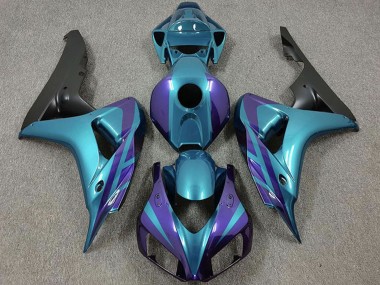 Carenados Moto Honda CBR1000RR 2006-2007 - Púrpura Emerald Negro Mate