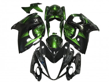 Carenados Moto Suzuki GSXR 1300 2008-2020 - Negro Brillante Verde Profundo