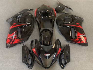 Carenados Moto Suzuki GSXR 1300 2008-2020 - Negro Brillante Rojo Logo