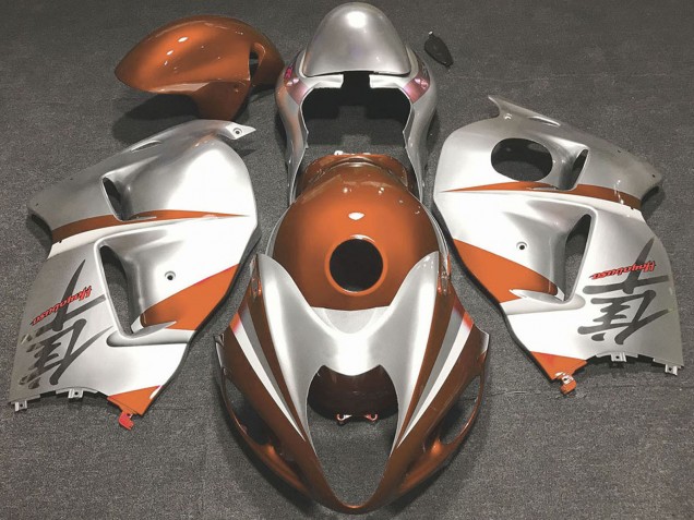Carenados Moto Suzuki GSXR 1300 1996-2007 - Naranja Brillante Plata