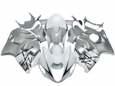 Carenados Moto Suzuki GSXR 1300 1996-2007 - Plata Blanco OEM Estilo