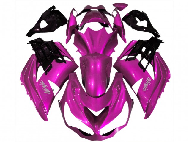 Carenados Moto Kawasaki ZX14R 2012-2024 - Hot Rosa Negro