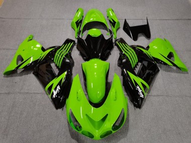 Carenados Moto Kawasaki ZX14R 2006-2011 - Verde Negro Brillante Blanco Ninja