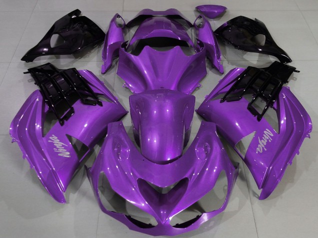 Carenado Moto Kawasaki ZX14R 2012-2024 - Púrpura Negro