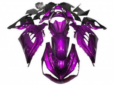 Carenados Moto Kawasaki ZX14R 2012-2024 - Púrpura Negro
