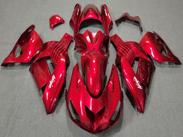 Carenados Moto Kawasaki ZX14R 2006-2011 - Rojo Blanco Ninja