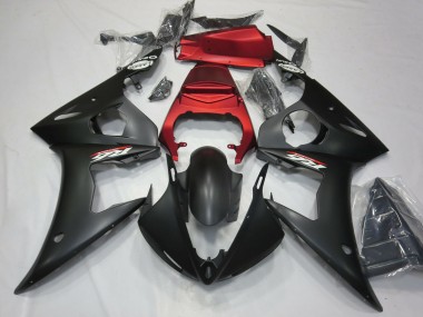Carenados Moto Yamaha R6 2003-2004 - Rojo Negro Mate