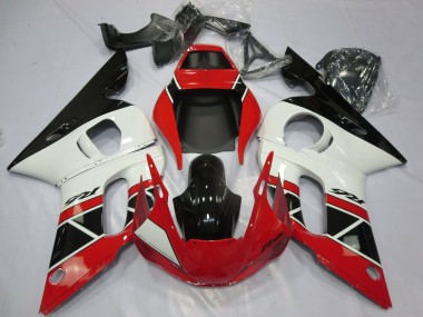 Carenados Moto Yamaha R6 1998-2002 - Rojo Blanco Negro Brillante OEM Estilo