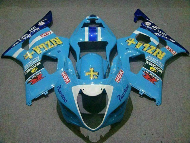 Carenados Moto Suzuki GSXR 1000 2003-2004 - Azul Blanco Amarillo Rizla