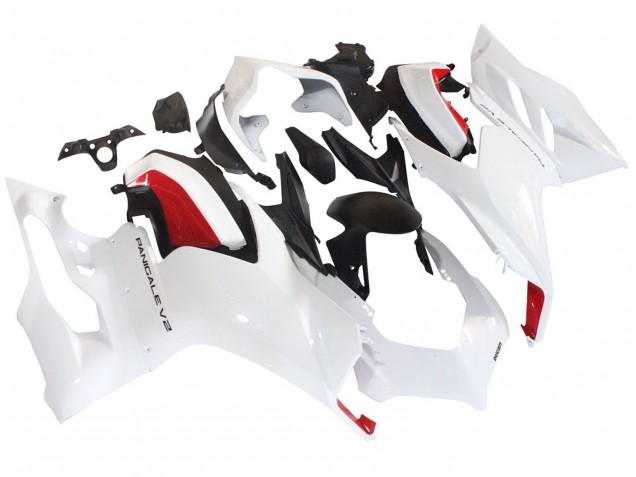 Carenados Moto Ducati Panigale V2 2020-2024 - Blanco Rojo Negro Mate