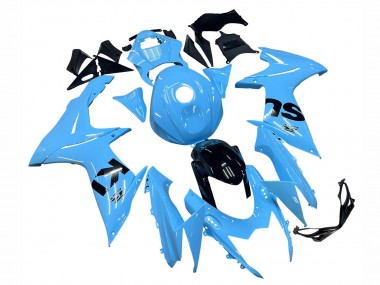 Carenados Moto Suzuki GSXR 600 / GSXR 750 2011-2024 - Azul Claro Negro