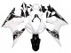 Carenado Moto Yamaha YZF R6 2003-2004 - Blanco Negro Brillante