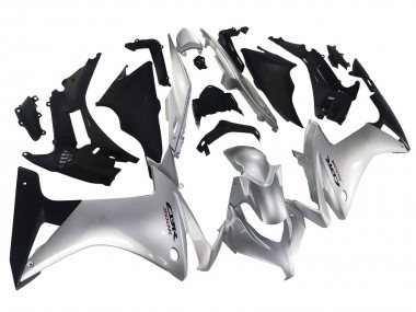 Carenado Moto Honda CBR500R 2013-2015 - Plata Negro Brillante