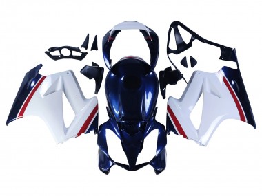 Carenados Moto Honda VFR 800 2002-2013 - Blanco Rojo Azul Oscuro