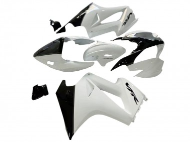 Carenados Moto Honda VFR 800 2002-2013 - Blanco Perla Negro Brillante Calcomanía