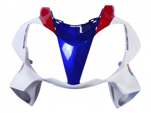 Carenados Moto Honda VFR 800 2002-2013 - Blanco Rojo Azul Motul