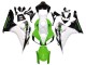 Carenado Moto Honda CBR1000RR 2006-2007 - Blanco Verde Negro Brillante