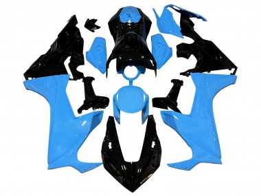 Carenados Moto Honda CBR1000RR 2017-2023 - Azul Negro Brillante