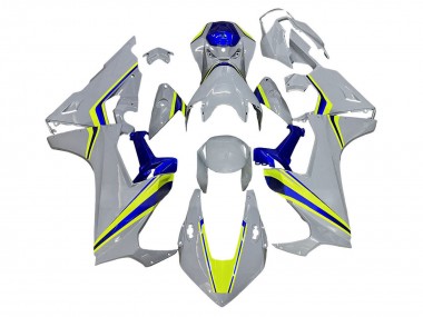Carenados Moto Honda CBR1000RR 2017-2023 - Blanco Amarillo Azul