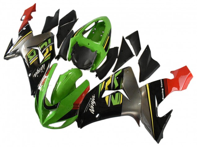 Carenados Moto Kawasaki ZX10R 2006-2007 - Verde Gris Rojo Negro Amarillo