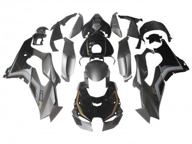 Carenados Moto Kawasaki ZX10R 2021-2025 - Negro Gris Oro