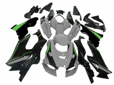Carenado Moto Kawasaki ZX10R 2021-2025 - Gris Verde Negro