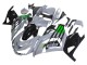 Carenados Moto Kawasaki ZX14R ZZR1400 2012-2024 - Gris Verde Negro