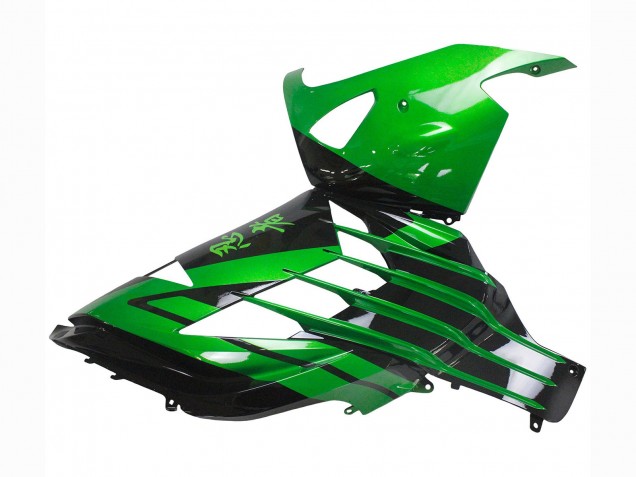 Kits Carenado Moto Kawasaki ZX14R ZZR1400 2012-2024 - Verde Negro Brillante