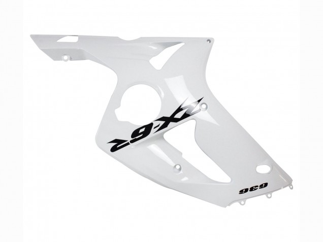Carenados Moto Kawasaki ZX6R 2003-2004 - Blanco Negro Calcomanías