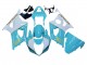 Carenados Moto Suzuki GSXR 1000 2003-2004 - Blanco Azul Claro Oro