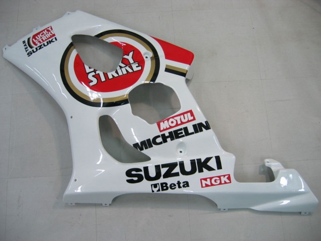 Carenados Moto Suzuki GSXR 1000 2003-2004 - Blanco Rojo Motul Lucky Strike