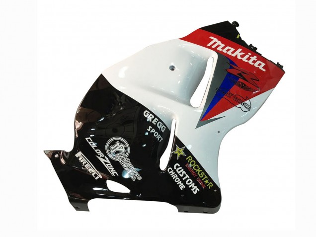 Carenados Moto Suzuki GSXR 1300 Hayabusa 1996-2007 - Blanco Azul Rojo Makita Negro