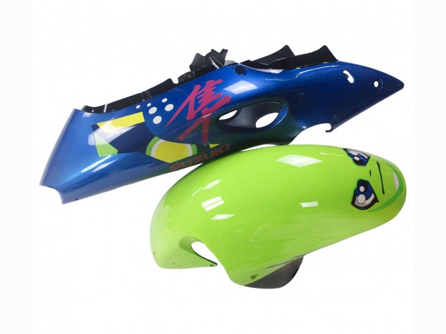 Carenados Moto Suzuki GSXR 1300 Hayabusa 1996-2007 - Azul Verde Tiburón 46