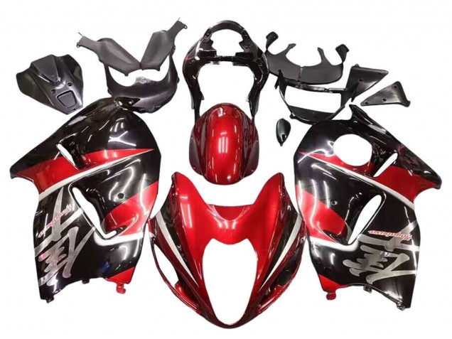 Carenados Moto Suzuki GSXR 1300 Hayabusa 1996-2007 - Rojo Negro Brillante Hayabusa
