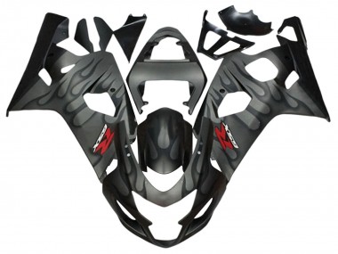Carenados Moto Suzuki GSXR 600 / GSXR 750 2004-2005 - Gris Negro Llama