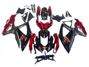 Carenado Moto Suzuki GSXR 600 / GSXR 750 2008-2010 - Rojo Negro Brillante