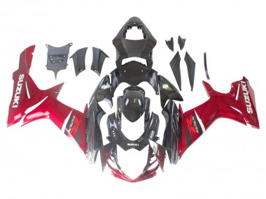 Carenado Moto Suzuki GSXR 600 / GSXR 750 2011-2024 - Rojo Negro Brillante