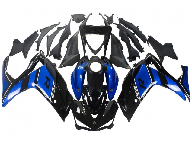 Carenado Moto Yamaha YZF R3/R25 2015-2018 - Azul Negro Brillante