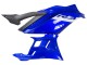 Carenados Moto Yamaha YZF R3/R25 2022-2024 - Azul Blanco Negro Mate