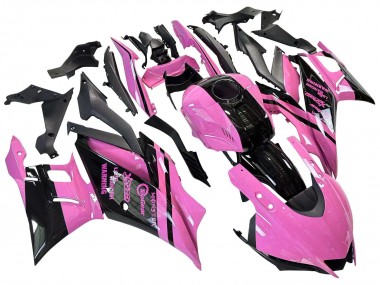 Carenados Moto Yamaha YZF R3/R25 2022-2024 - Rosa Negro Brillante Monstruo