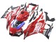 Carenados Moto Yamaha YZF R3/R25 2022-2024 - Rojo Azul Negro Lenovo Valsir